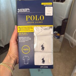 Polo Ralph Lauren White Crew Neck Tees size XL